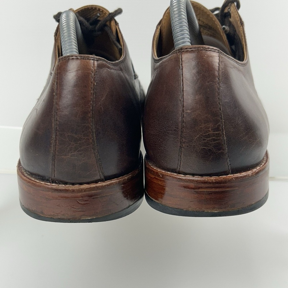 WARFIELD & GRAND Mens Size 10 Wingtip Brogue Oxford Dress Shoes Brown Leather - Picture 11 of 16